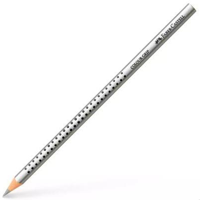 FABER CASTELL - LÁPIZ DE COLOR ACUARELABLE COLOUR GRIP PLATA -12U- (Ref.112482)