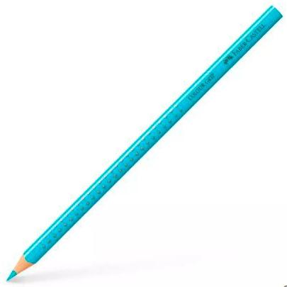 FABER CASTELL - LÁPIZ DE COLOR ACUARELABLE COLOUR GRIP TURQUESA COBALTO CLARO -12U- (Ref.112454)