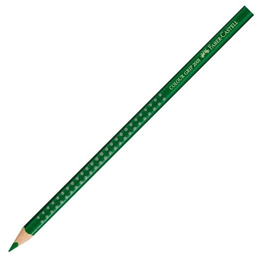FABER CASTELL - LÁPIZ DE COLOR ACUARELABLE COLOUR GRIP VERDE OLIVA -12U- (Ref.112467)