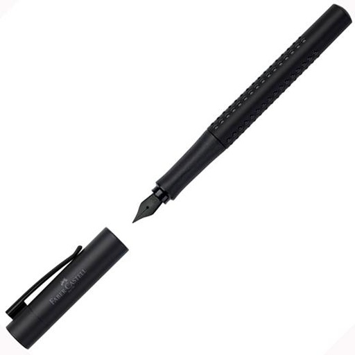 FABER CASTELL - PLUMA ESTILOGRÁFICA GRIP EDITION M ALL BLACK NEGRO (Ref.140960)