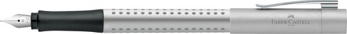 FABER CASTELL - PLUMA GRIP 2011 TRAZO MEDIO METALICO PLATEADO (Ref.140900)