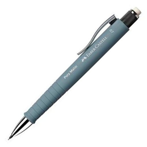 FABER CASTELL - PORTAMINAS POLY MATIC 0,7MM GRIS -5U- (Ref.133388)