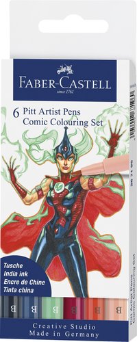 FABER CASTELL - ROTUL.FABER PITT ARTIST COLORES P/6 (Ref.267196)