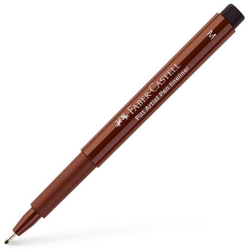 FABER CASTELL - ROTULADOR PERMANENTE PITT ARTIST PEN FINELINER PUNTA M SEPIA OSCURO (Ref.167375)