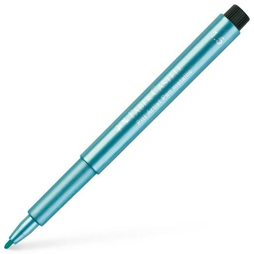 FABER CASTELL - ROTULADOR PITT ARTIST PEN METALLIC AZUL METÁLICO -10U- (Ref.167392)