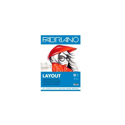 FABRIANO - BLOC LISO ENCOLADO A3 70HOJAS 75 GR TODO TIPO TINTAS (Ref.F19100506)