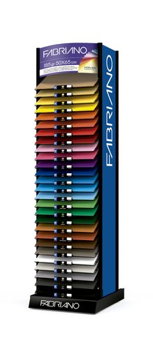 FABRIANO - CARTULINA 50x65 COLORE 185g EXPOSITOR+CONTENIDO 2250 uds (75x30 colores) (Ref.14044)