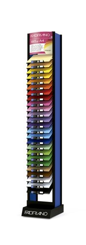 FABRIANO - CARTULINA A4 COLORE 185g EXPOSITOR+CONTENIDO 5000 uds (200x25 colores) (Ref.14052)