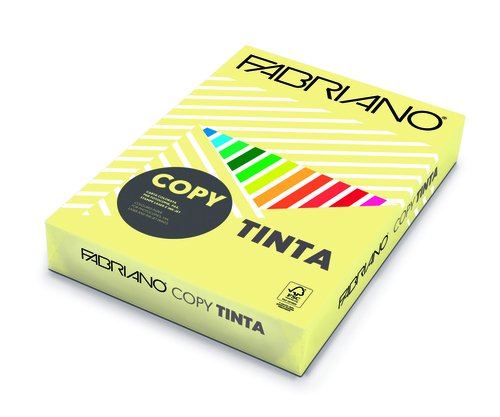 FABRIANO - PAPEL de COLOR A4 COPY TINTA 80g 500h AMARILLO (BANANA) (Ref.F61121297)