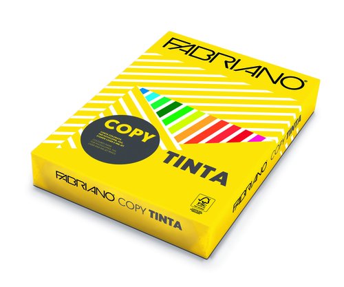 FABRIANO - PAPEL de COLOR A4 COPY TINTA 80g 500h AMARILLO (GIALLO) (Ref.F60621297)