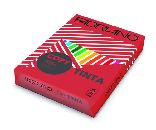 FABRIANO - PAPEL de COLOR A4 COPY TINTA 80g 500h ROJO (ROSSO) (Ref.F60521297)