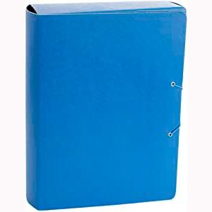 FABRISA - CARPETA DE PROYECTOS 7CM FOLIO CIERRE DE BOTA C/GOMAS CARTÓN GOFRADO AZUL (Ref.15938)