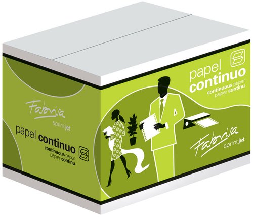 FABRISA - PAPEL CONTINUO PAUTADO 11"x240 1 HOJA 1 CEJA caja de 2500 (Ref.16191/1241111)