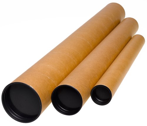 FABRISA - PORTAPLANOS para ENVIO TUBO CARTON KRAFT 46x6 cm (A3/A2) (Ref.16145/83601)