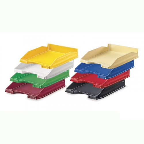 FAIBO - BANDEJA APILABLE DE PLASTICO 350X250X65 MM. COLOR ROJO (Ref.93-03)