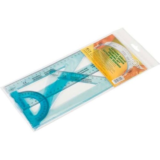 FAIBO - BOLSA 4 REGLAS IRROMPIBLE 30 CM (Ref.804K)