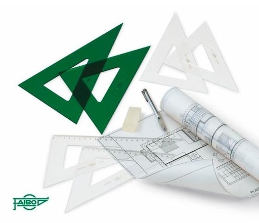 FAIBO - CARTABÓN 25 CM SIN GRADUAR VERDE (Ref.101-25CV)