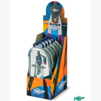 FAIBO - EXPOSITOR COMPÁS SERIE BLUE-LINE MICROMÉTRICO BRAZOS ARTICULADOS 301T 6 UNIDADES (Ref.301TEXP)