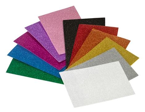 FAIBO - LÁMINAS EVA 20X30CM UNICOLOR PURPURINA NEGRO -BOLSA DE 3U- (Ref.1658-02)