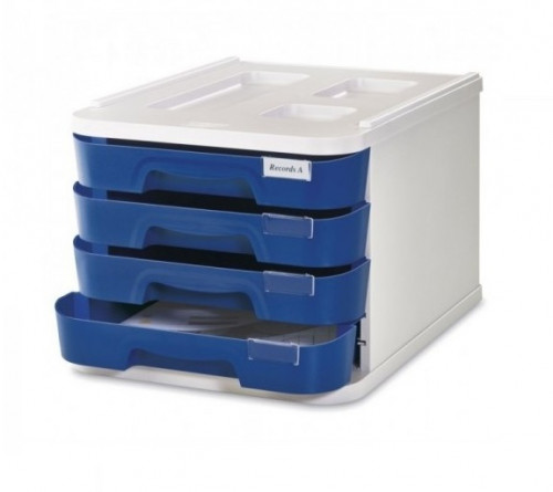 FAIBO - MODULO DE 4 CAJONES POLIESTIRENO AZUL (Ref.1000M-07)