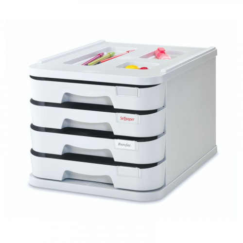 FAIBO - MODULO DE 4 CAJONES POLIESTIRENO GRIS (Ref.1000M-08)