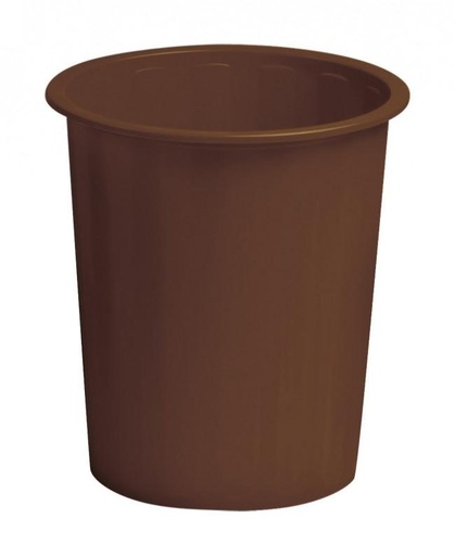 FAIBO - PAPELERA CERRADA DE PLÁSTICO 14 L. COLOR MARRON (Ref.305-09)