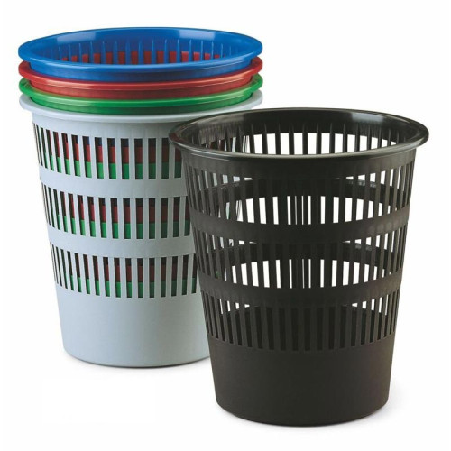 FAIBO - PAPELERA REJILLA DE PLÁSTICO 12 L. COLOR VERDE (Ref.307-04)