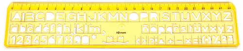 FAIBO - PLANTILLA ESCOLAR de ROTULACION 10mm (Ref.260-10)