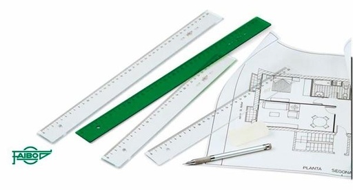 FAIBO - REGLA 40 CM VERDE (Ref.106-40V)