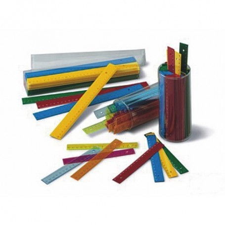 FAIBO - REGLAS PLASTICO FLUOR TRANSPARENTES 16cm BOTE DE 100 (Ref.816-19)