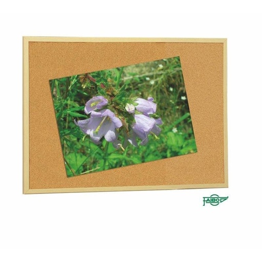 FAIBO - TABLERO CORCHO CON ADHESIVO REMOVIBLE 60X90 CM CON MARCO DE MADERA (Ref.707-3)