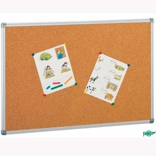 FAIBO - TABLERO CORCHO SOLIDO MARCO ALUMINIO 90x120 cm (Ref.601-3)