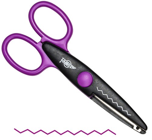 FAIBO - TIJERAS DENTADA 13 cm MALVA (Ref.764-2)