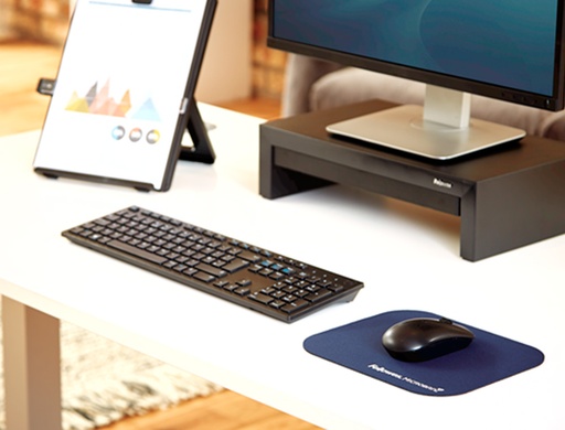 FELLOWES - ALFOMBRILLA RATON CON MICROBAN BLISTER AZUL (Ref.5933805)