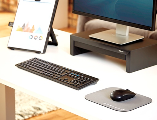 FELLOWES - ALFOMBRILLA RATON CON MICROBAN BLISTER GRIS (Ref.5934005)