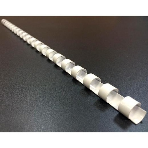 FELLOWES - PACK DE 25 CANUTILLOS BLANCOS 6 MM (Ref.5330003)