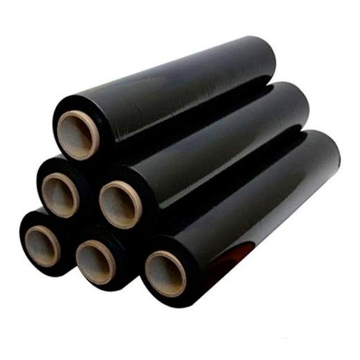FILM DE PALETIZAR ROLLO 2 MICRAS 2KG 500MM ANCHO NEGRO (Ref.3)