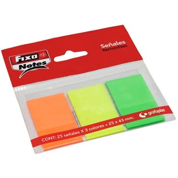 FIXO - BANDERITAS ADHESIVAS 25x43 NEON B/3 (Ref.65006280)