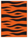 FIXO - BOLSA DISFRAZ 65x90 cm. IMPRESA NARANJA/NEGRO (Ref.72106)