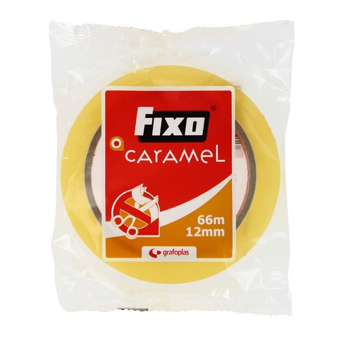 FIXO - CINTA ADHESIVA CARAMEL rollo 66x12 (Ref.75005100)