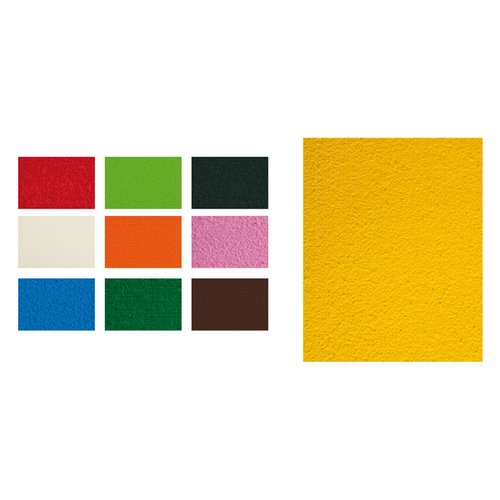 FIXO - GOMA EVA TOALLA HOJA 40x60 cm AMARILLO PAQUETE de 5 (Ref.36560)