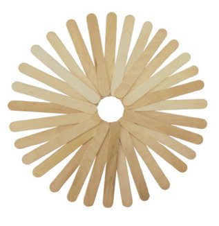 FIXO - PALILLOS PLANOS MADERA NATURAL 15 cm. PACK de 50 (Ref.68005000)