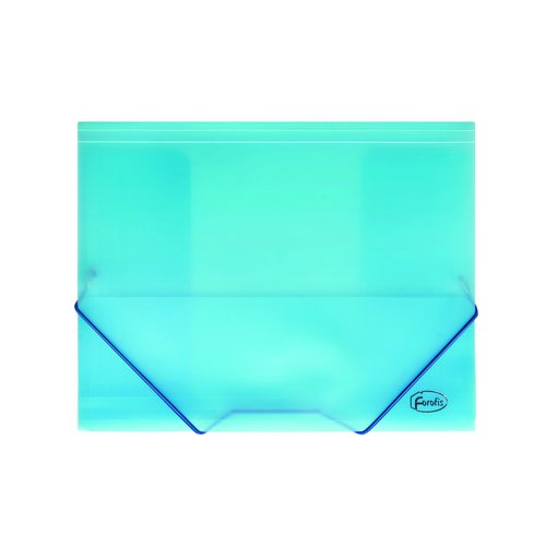 FOROFIS - CARPETA SOLAP. PP A4 TRANS. AZUL (Ref.91161)