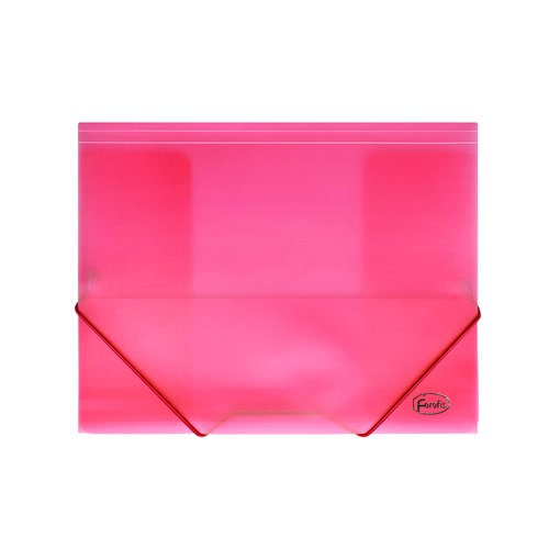 FOROFIS - CARPETA SOLAP. PP A4 TRANS. ROJO (Ref.91162)