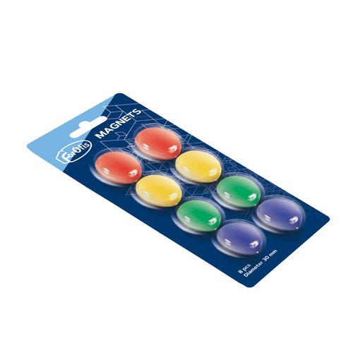 FOROFIS - IMANES REDONDOS 30mm SURTIDO B/8 (Ref.91386)