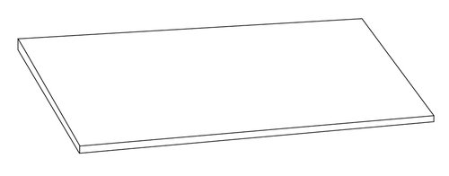 GAPSA - ESTANTE DE ARMARIO 862 x 354 GRIS (Ref.EV1020-9006)