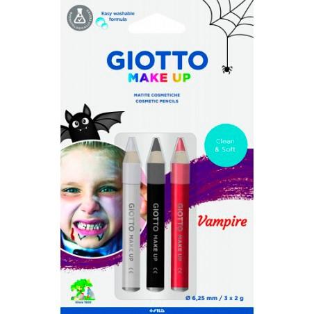 GIOTTO - BLISTER 3 UDS. LAPICES COSMETICOS VAMPIRO EN DISPLAY 5 UDS. (Ref.F473900)