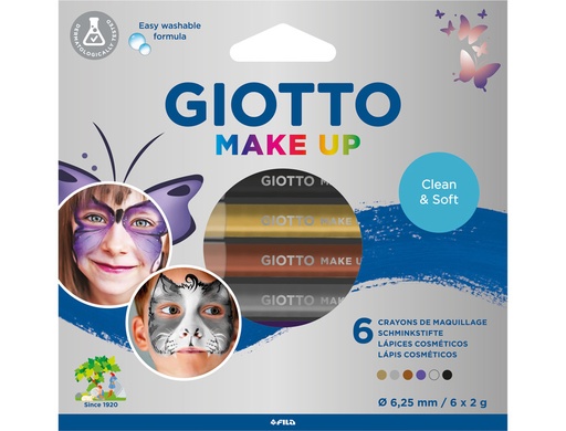 GIOTTO - MAQUILLAJE MAKE UP LAPICES COSMETICOS GLAMOUR CAJA de 6 (Ref.F474300/F470800)