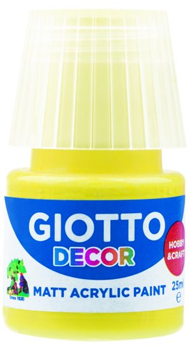 GIOTTO - PINTURA ACRILICA 25 ml (bote) AMARILLO (Ref.F538102)