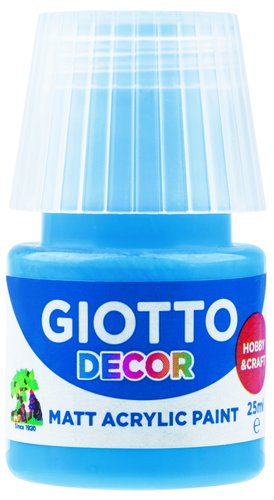 GIOTTO - PINTURA ACRILICA 25 ml (bote) AZUL CYAN (Ref.F538115)